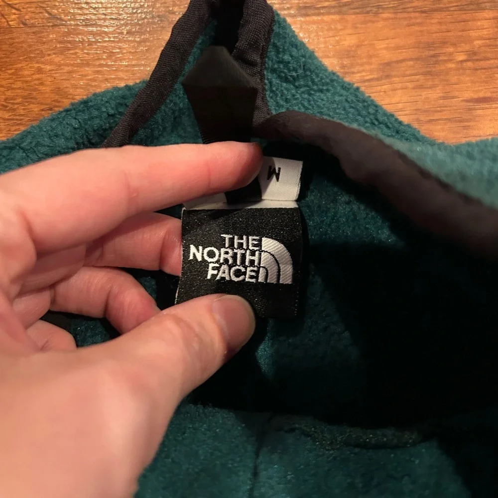 Vintage The North Face Fleece 1/4 Zip Green Pullover Men's Size Medium USA Made